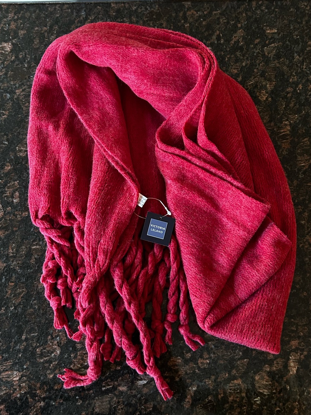 Victoria Leland Wide Fringe Scarf